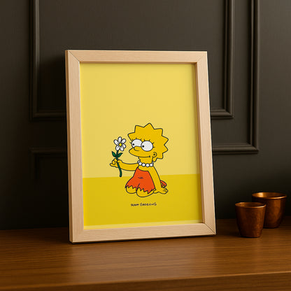 Cadre Photo Les Simpsons - Lisa Simpson Fleur