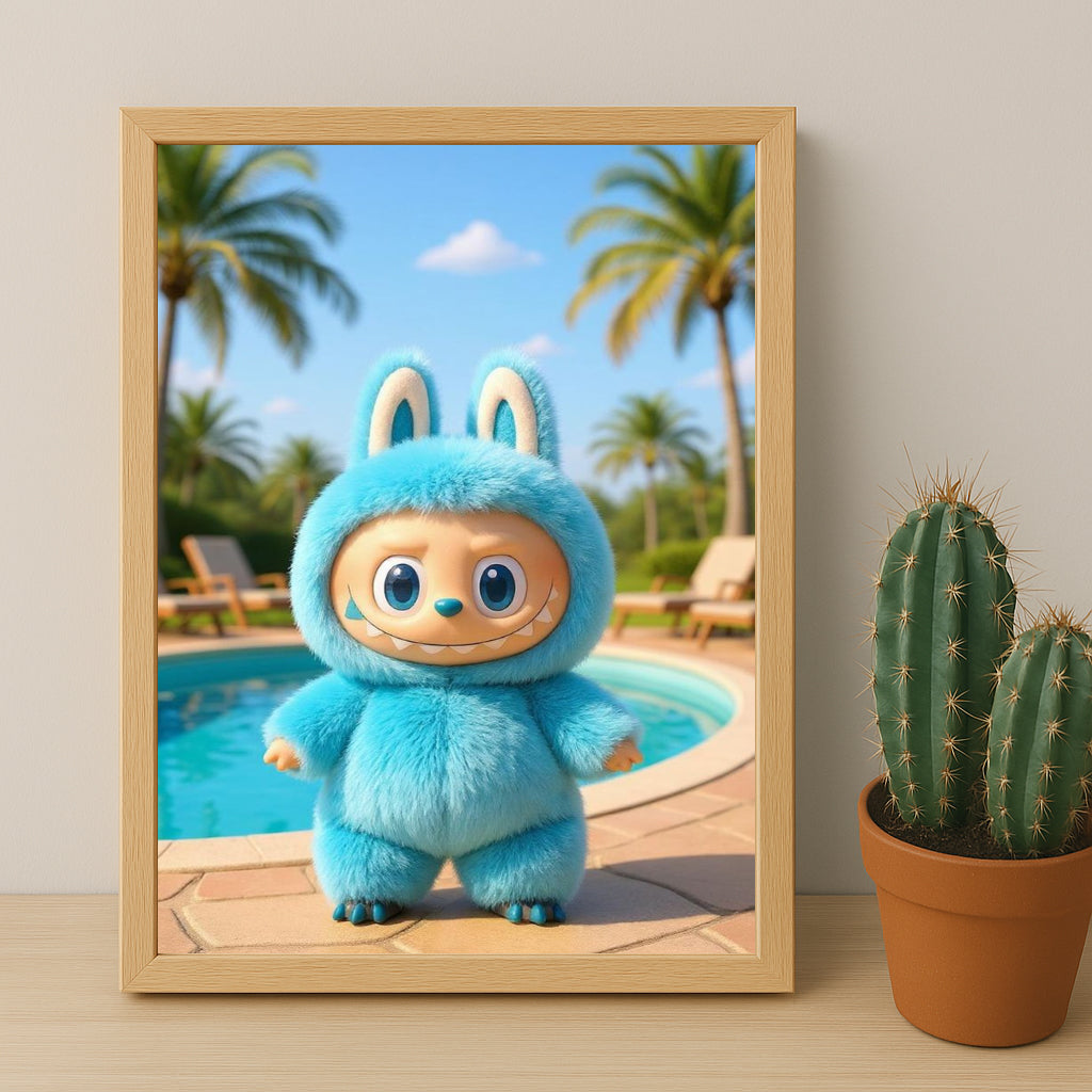 Poster Labubu - Piscine
