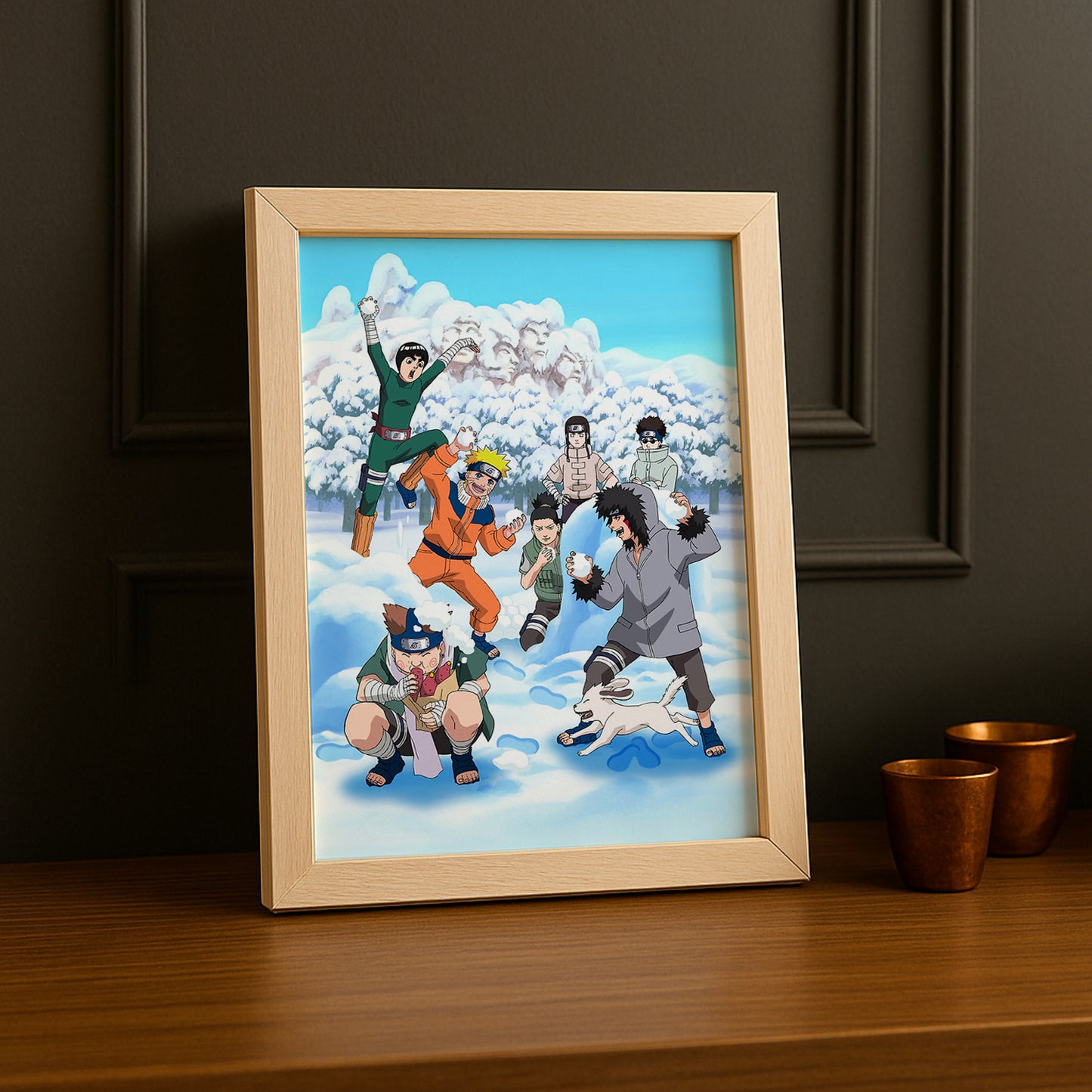 Cadre Photo Naruto - Snowball Fight