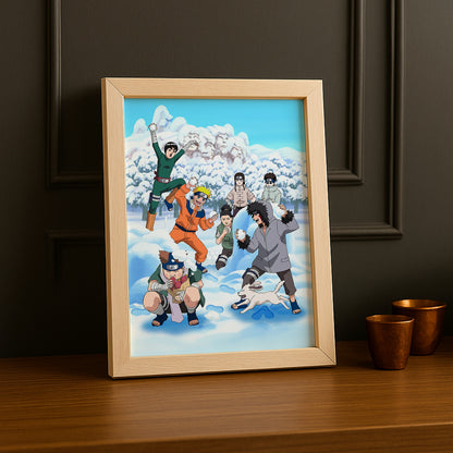 Cadre Photo Naruto - Snowball Fight