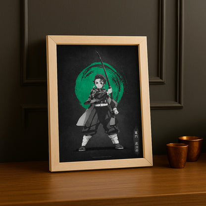 Cadre Photo Demon Slayer - Tanjiro Kamado Poster