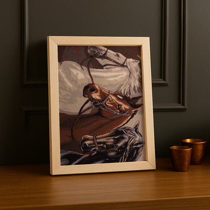 Cadre photo Équitation - 3 Chevaux