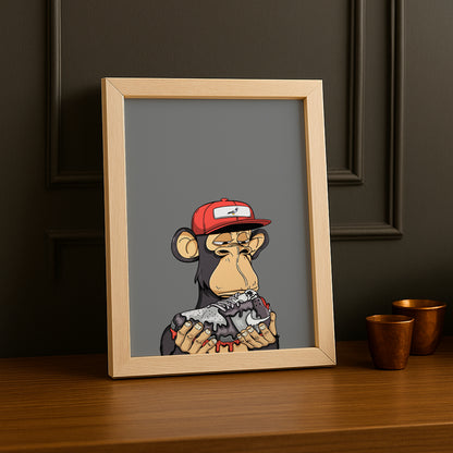 Cadre photo Bayc Ape Nike SB Dunk Pigeon