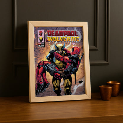 Cadre photo Wolverine & Deadpool Marvel