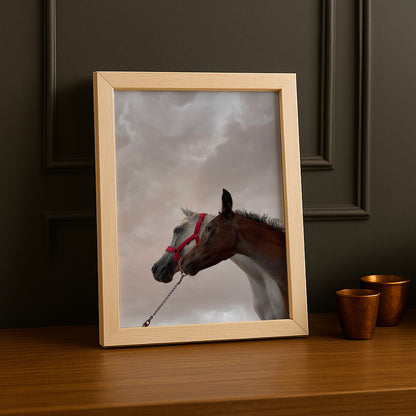 Cadre photo Équitation - Chevaux White x Black