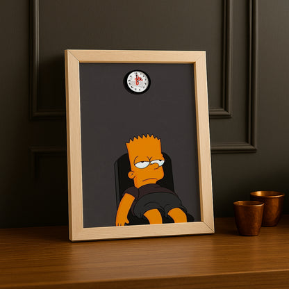 Cadre Photo Les Simpsons - Bart Simpson Fatiguer