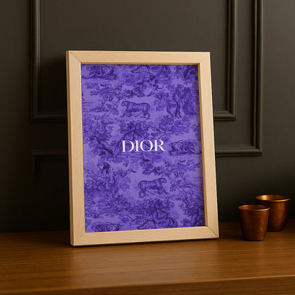 Cadre photo Dior Violet Dessin