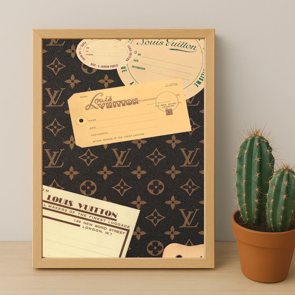 Cadre photo Louis Vuitton Valise ticket
