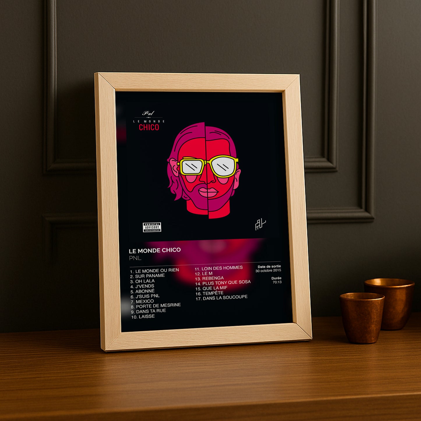 Cadre photo Album Le monde Chico PNL