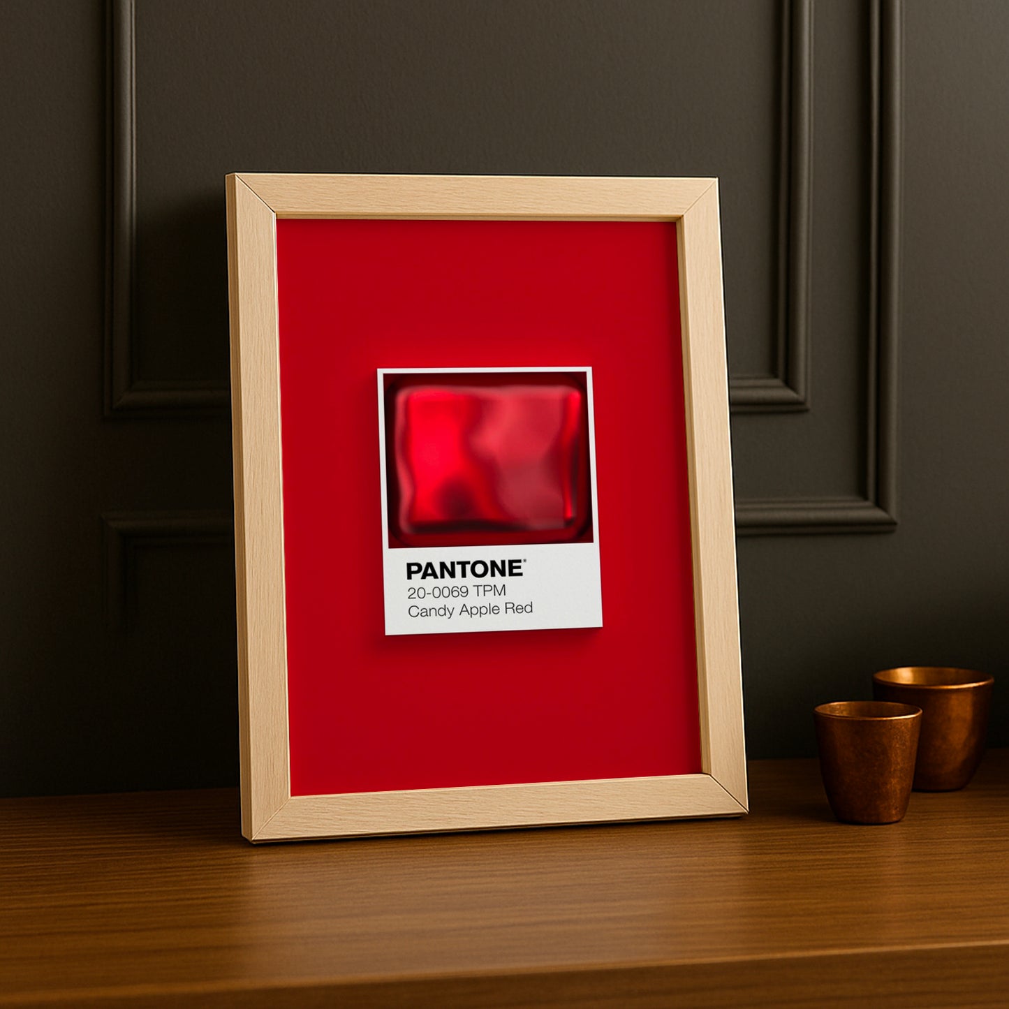 Cadre Photo Pantone Étiquette - Candy Apple Red