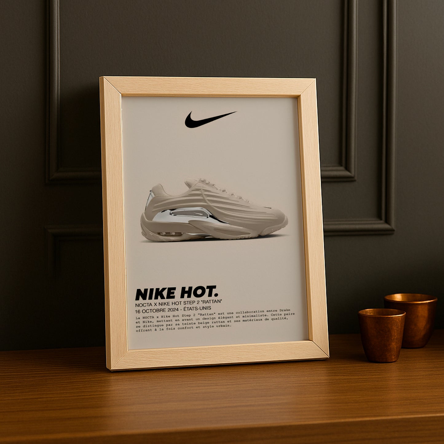 Cadre photo Nocta x Nike Hot Step 2 Rattan
