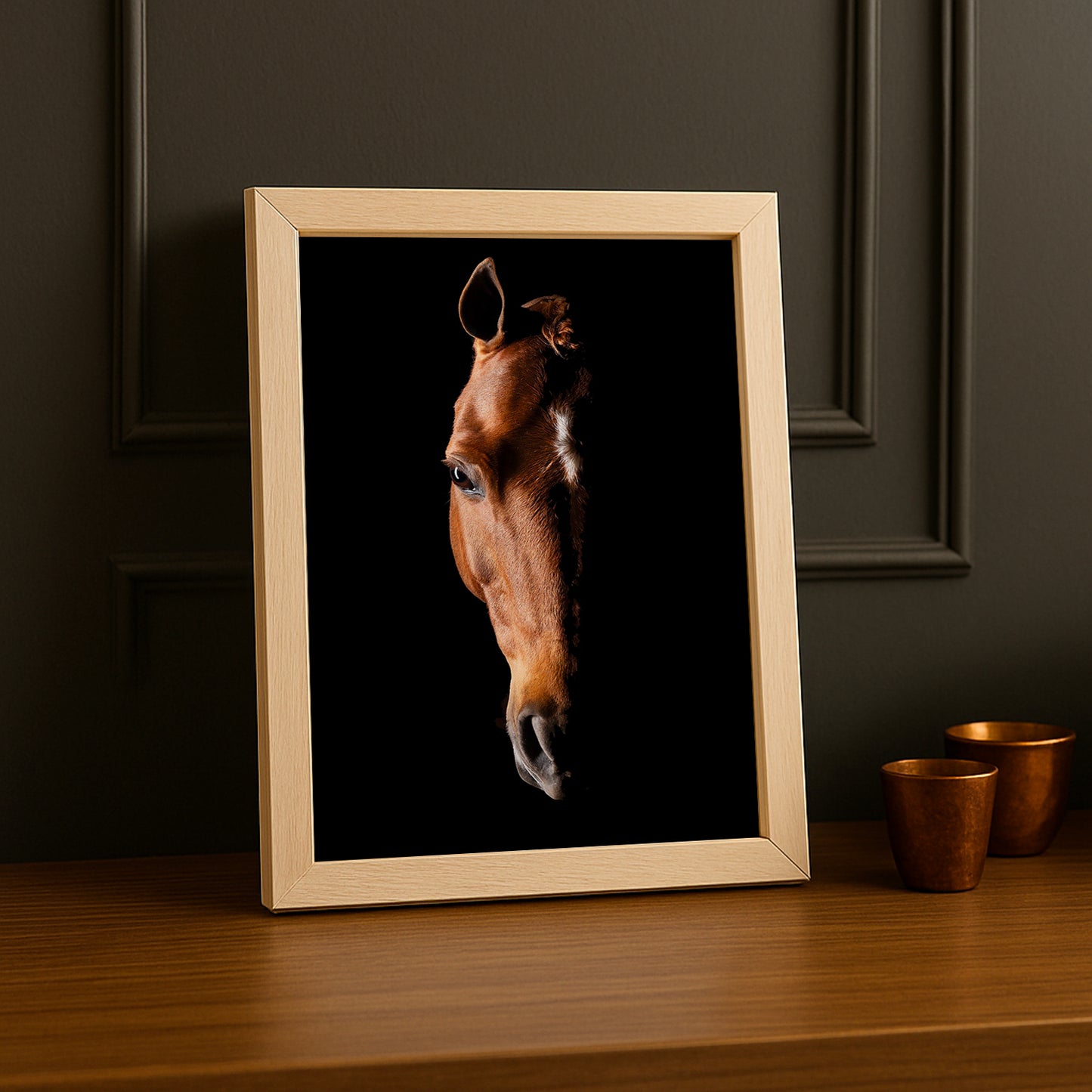 Cadre photo Équitation - Tête de Cheval