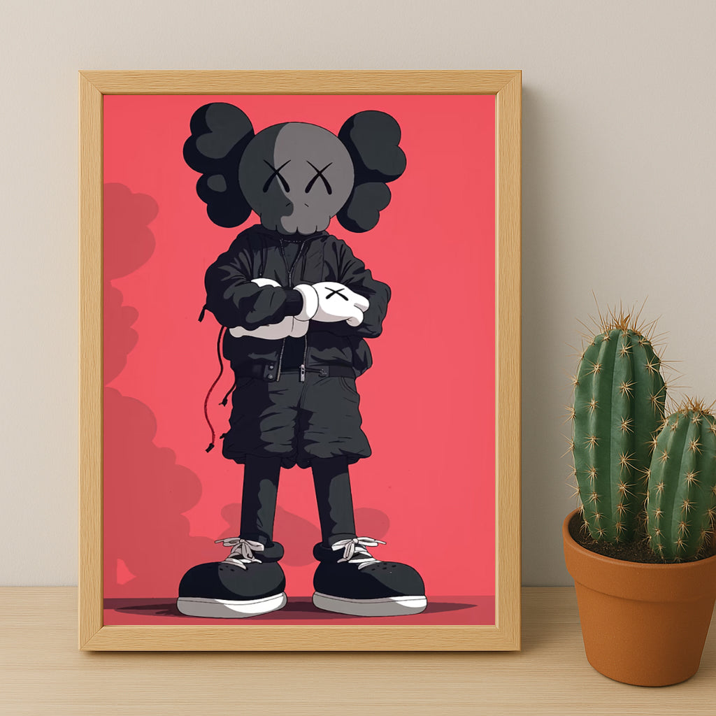 Cadre photo Kaws - Chill Attitude