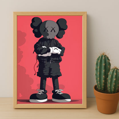 Cadre photo Kaws - Chill Attitude
