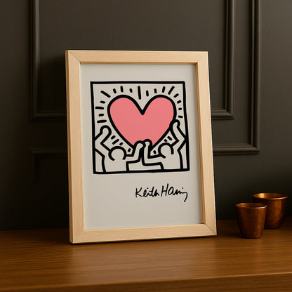 Cadre photo Keith Haring Heart