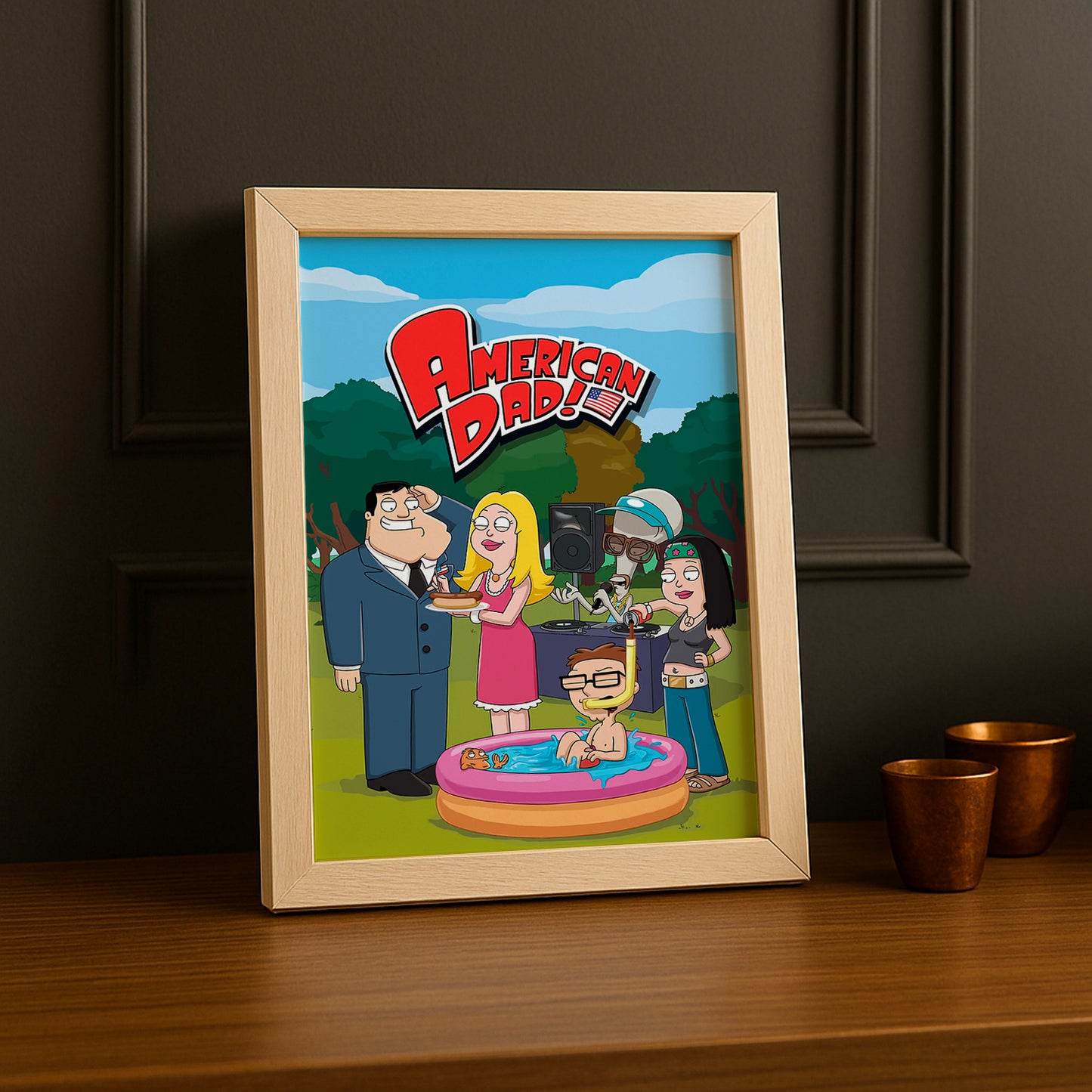 Cadre Photo American Dad - Jardin