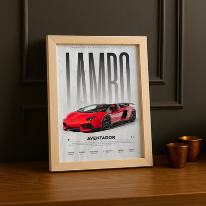 Cadre photo Lamborghini Aventador
