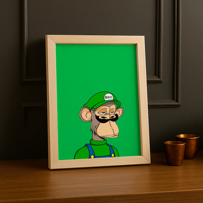 Cadre photo Bayc Ape Luigi