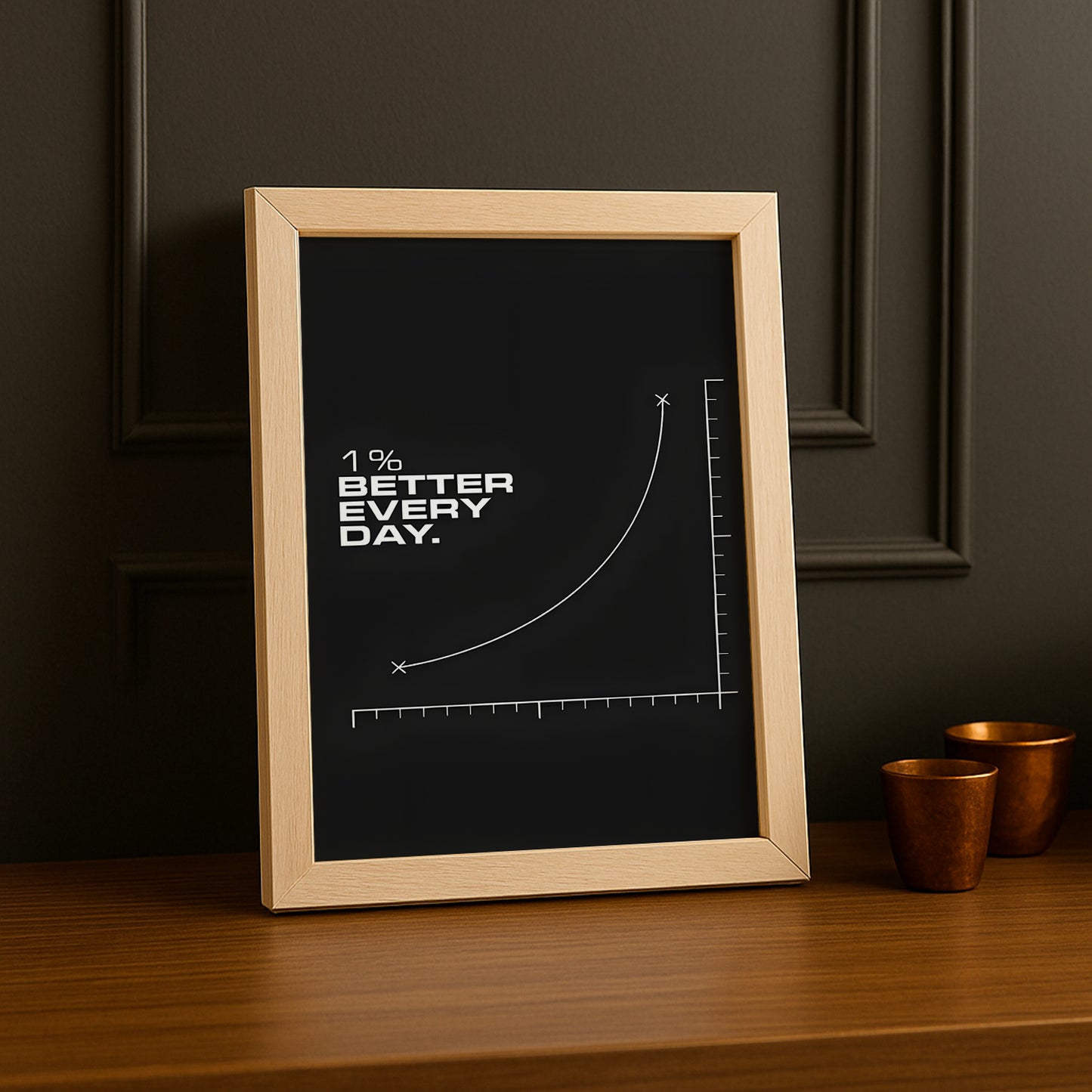 Cadre photo Motivation - 1% Better Every Day