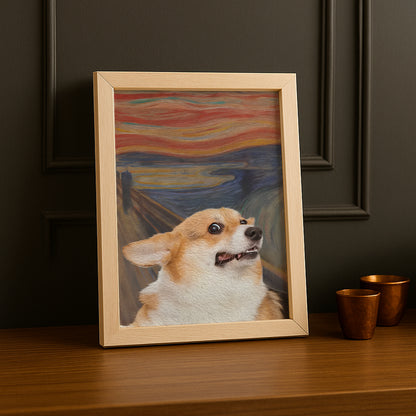 Peinture chien - Poster