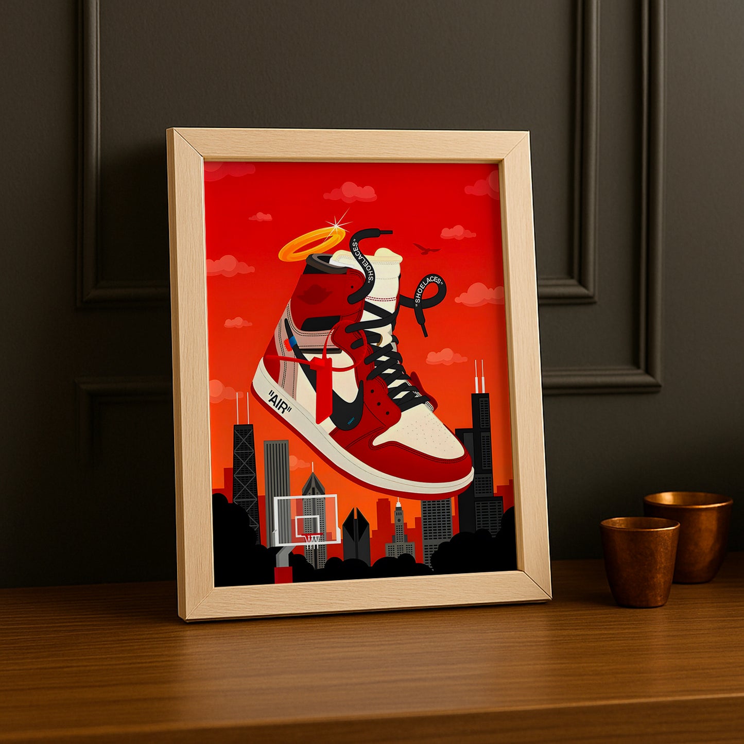 Cadre photo Air Jordan 1 Chicago x Off-White