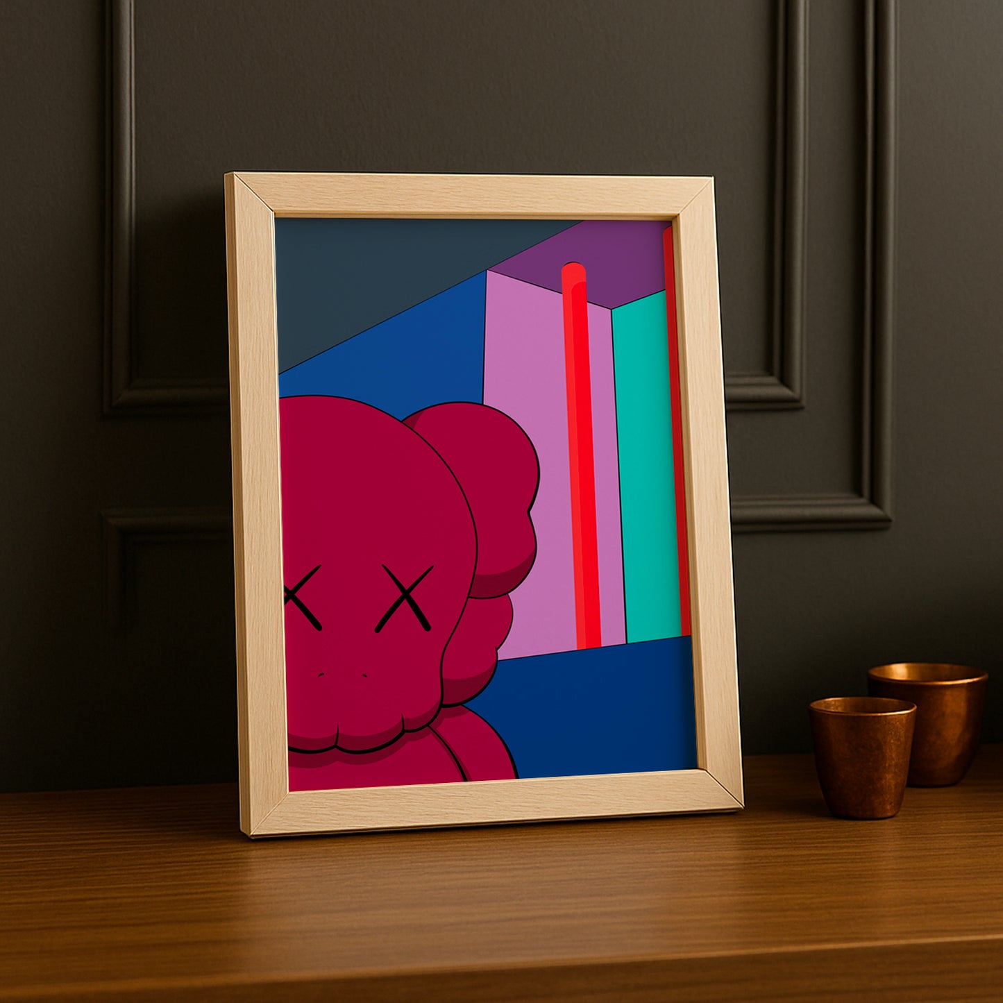 Poster Kaws illustration