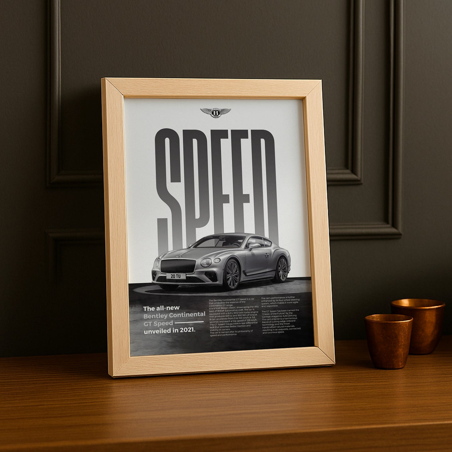 Poster Voitures - Bentley Continental GT Speed