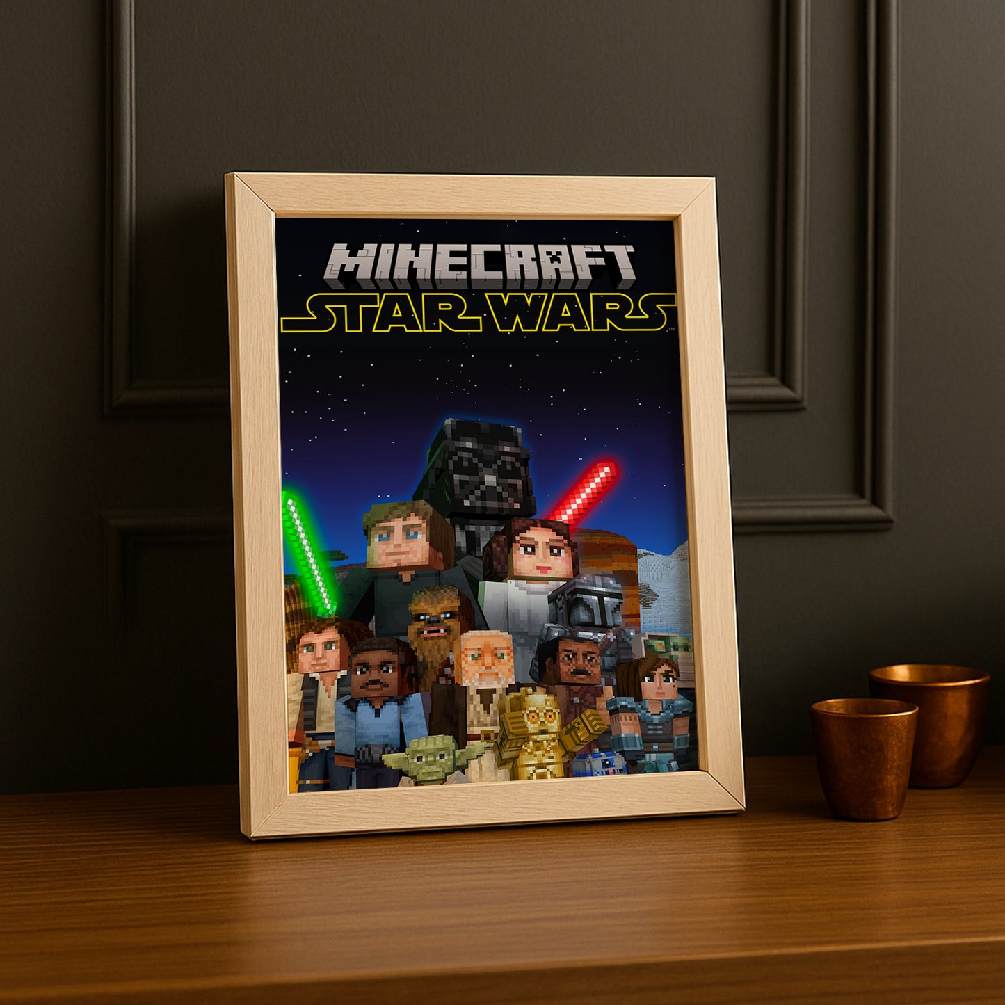 Cadre photo Minecraft - Star Wars