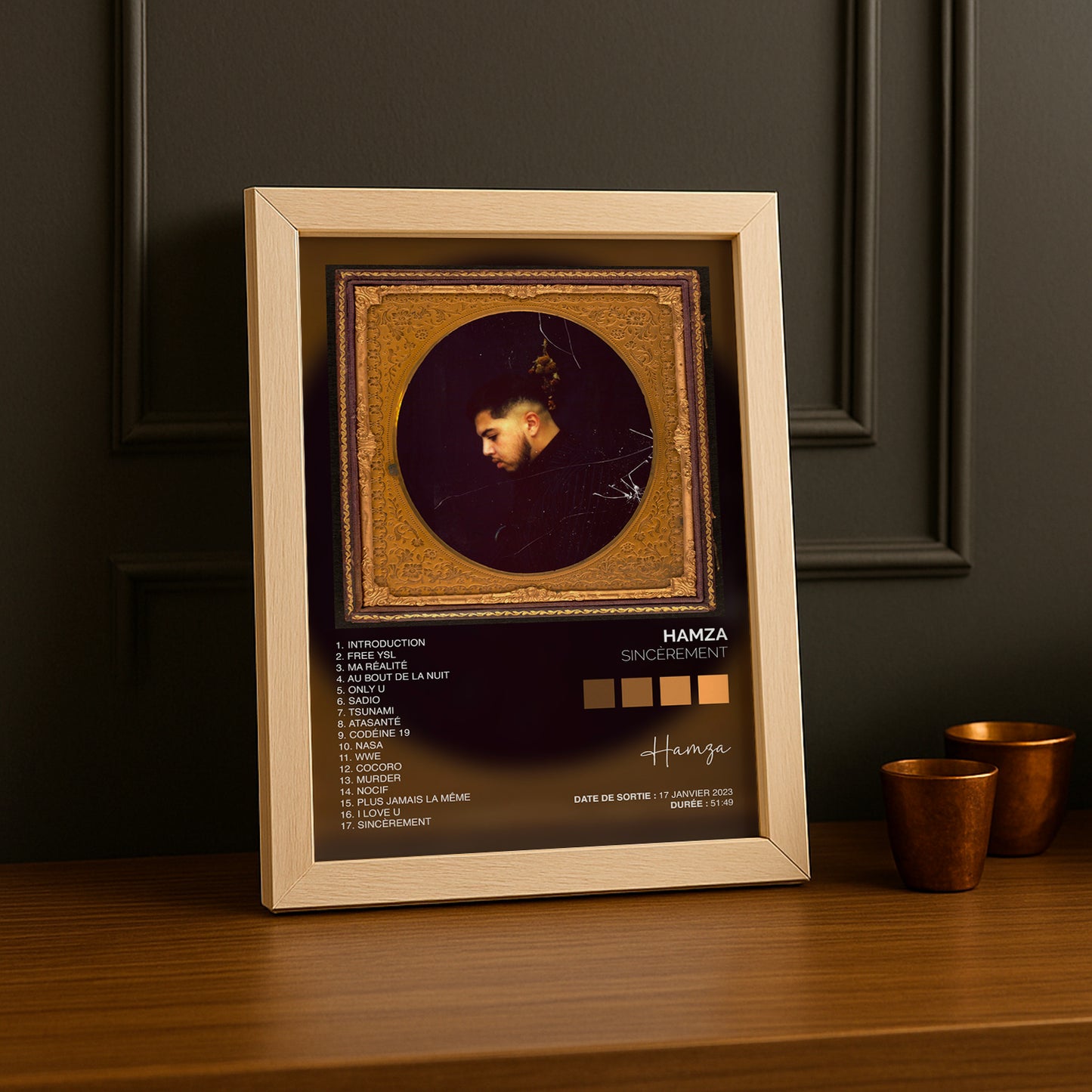 Cadre photo Album - Sincèrement de Hamza