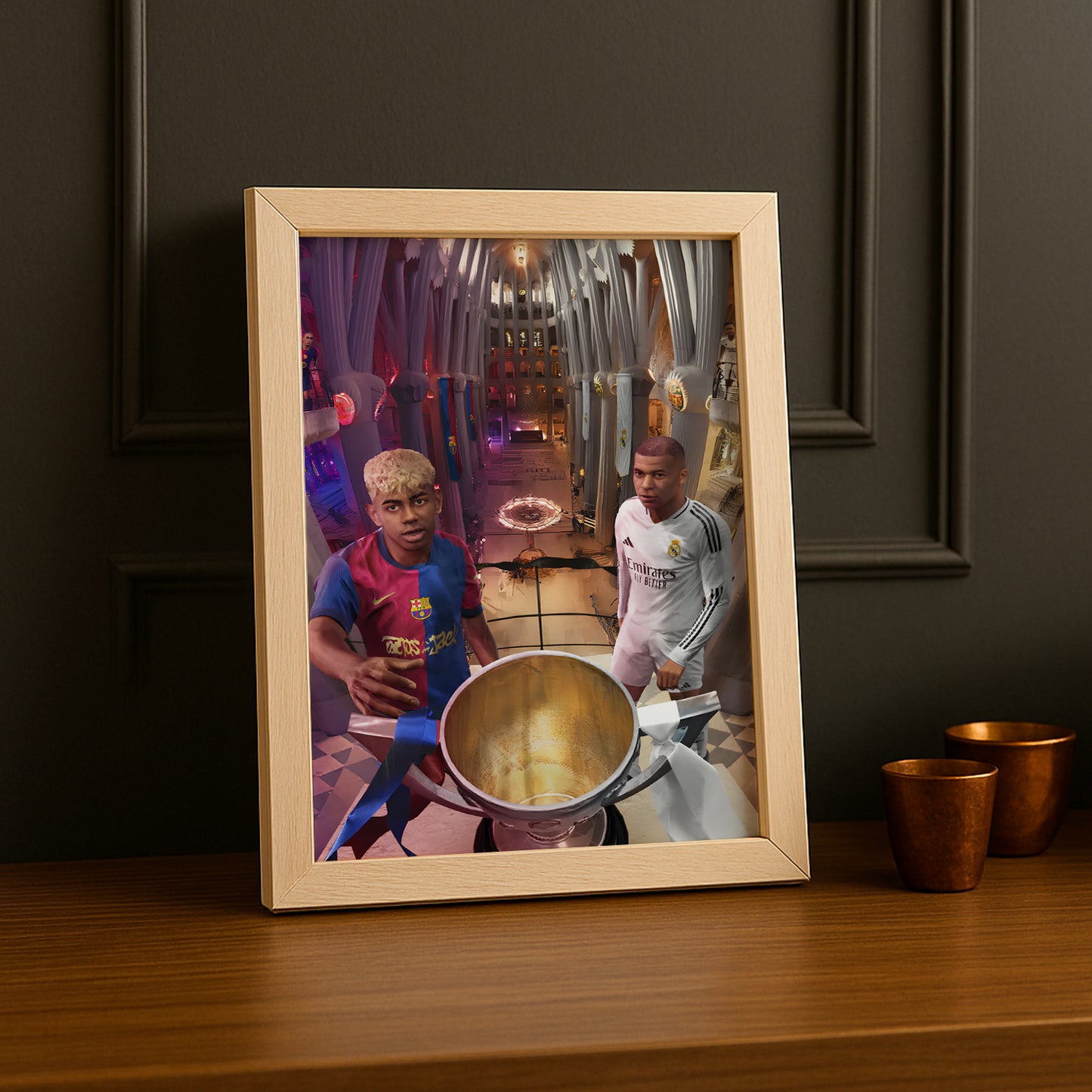 Cadre Photo Real Madrid Clasico – Affiche HD Encadrée Papier Premium