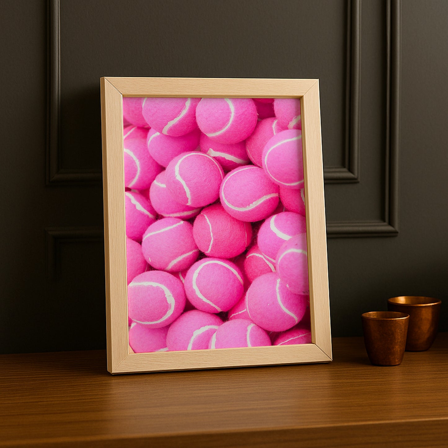 Cadre photo Tennis - Pinky Ball Aesthetic