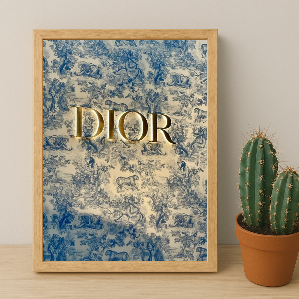 Cadre photo Dior Logo Gold