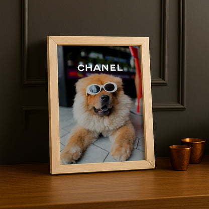 Poster Photo Chanel - Chien Cool