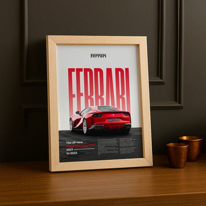 Poster Voitures - Ferrari 812 Superfast