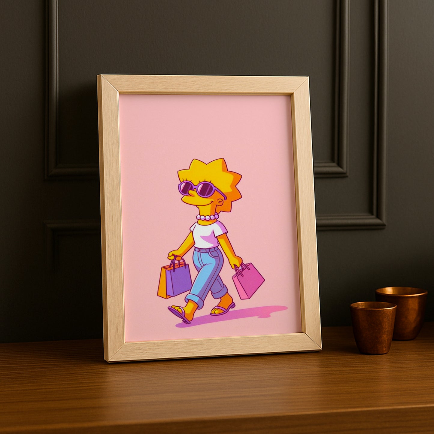 Cadre Photo Les Simpsons - Lisa Simpson Shopping