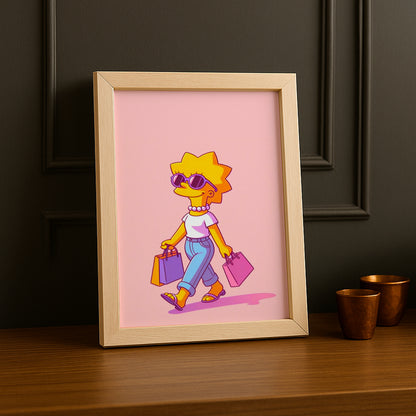 Cadre Photo Les Simpsons - Lisa Simpson Shopping