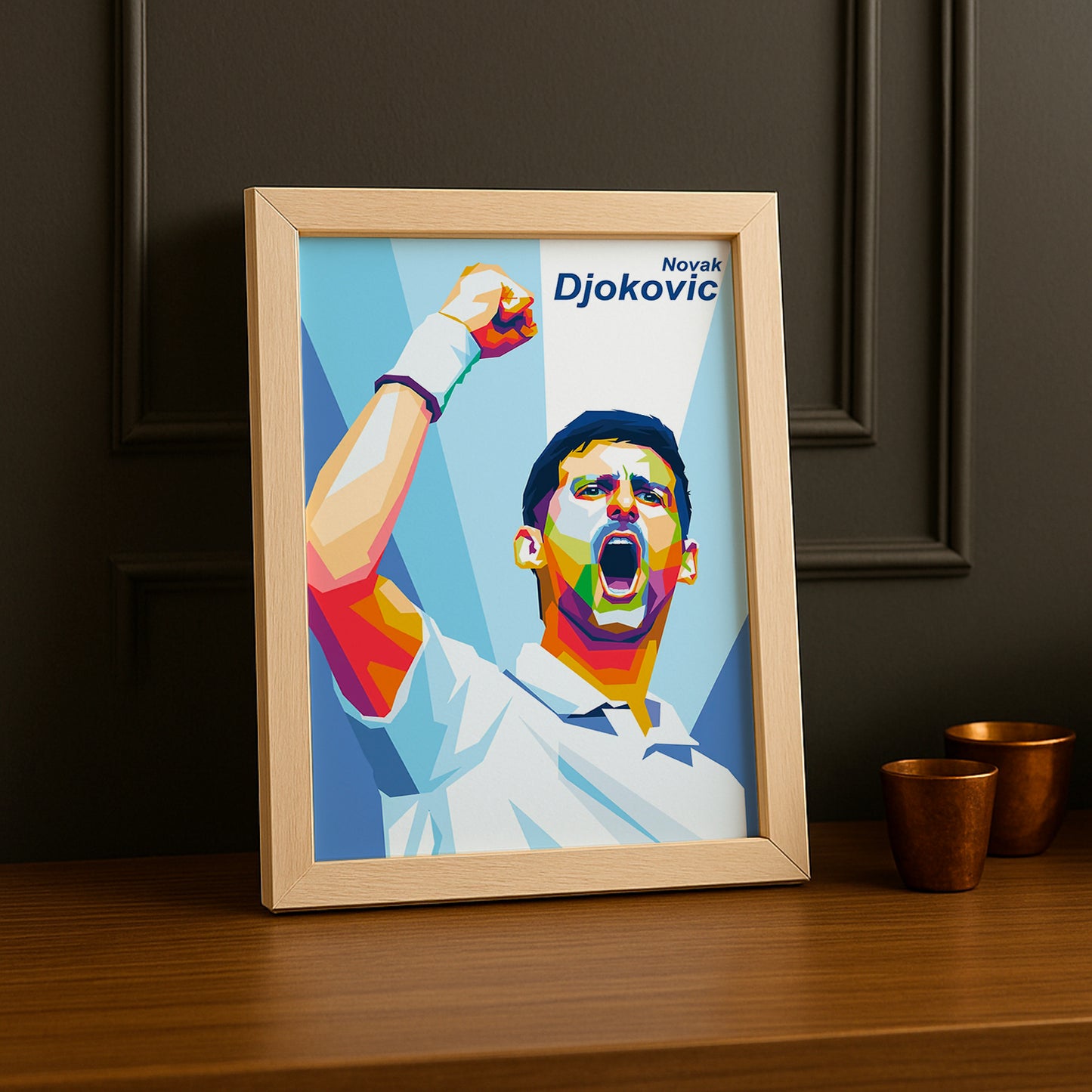Poster Photo Tennis - Novak Djokovic Illustration