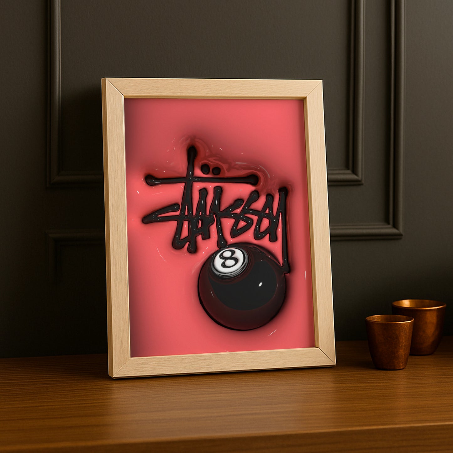 Cadre photo Stüssy - 3D Rouge