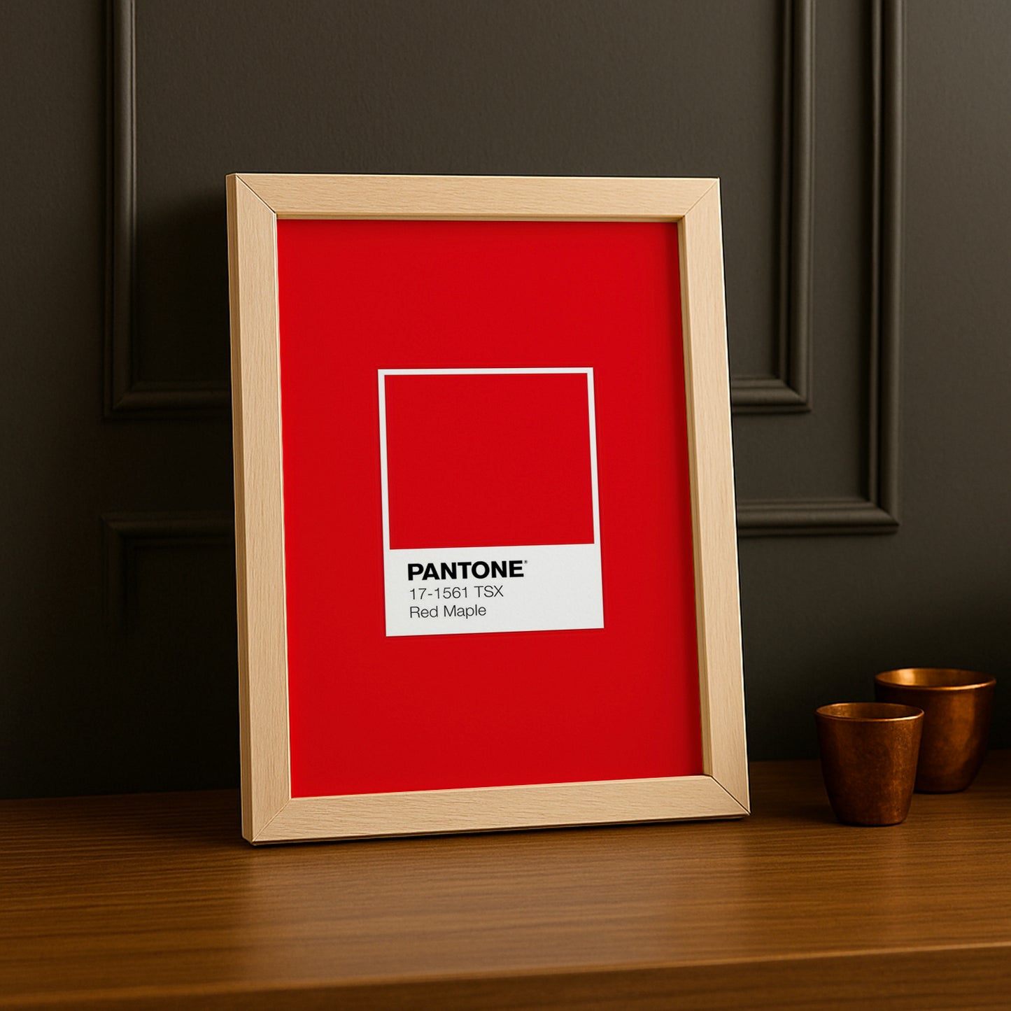 Cadre Photo Pantone Étiquette - Red Maple
