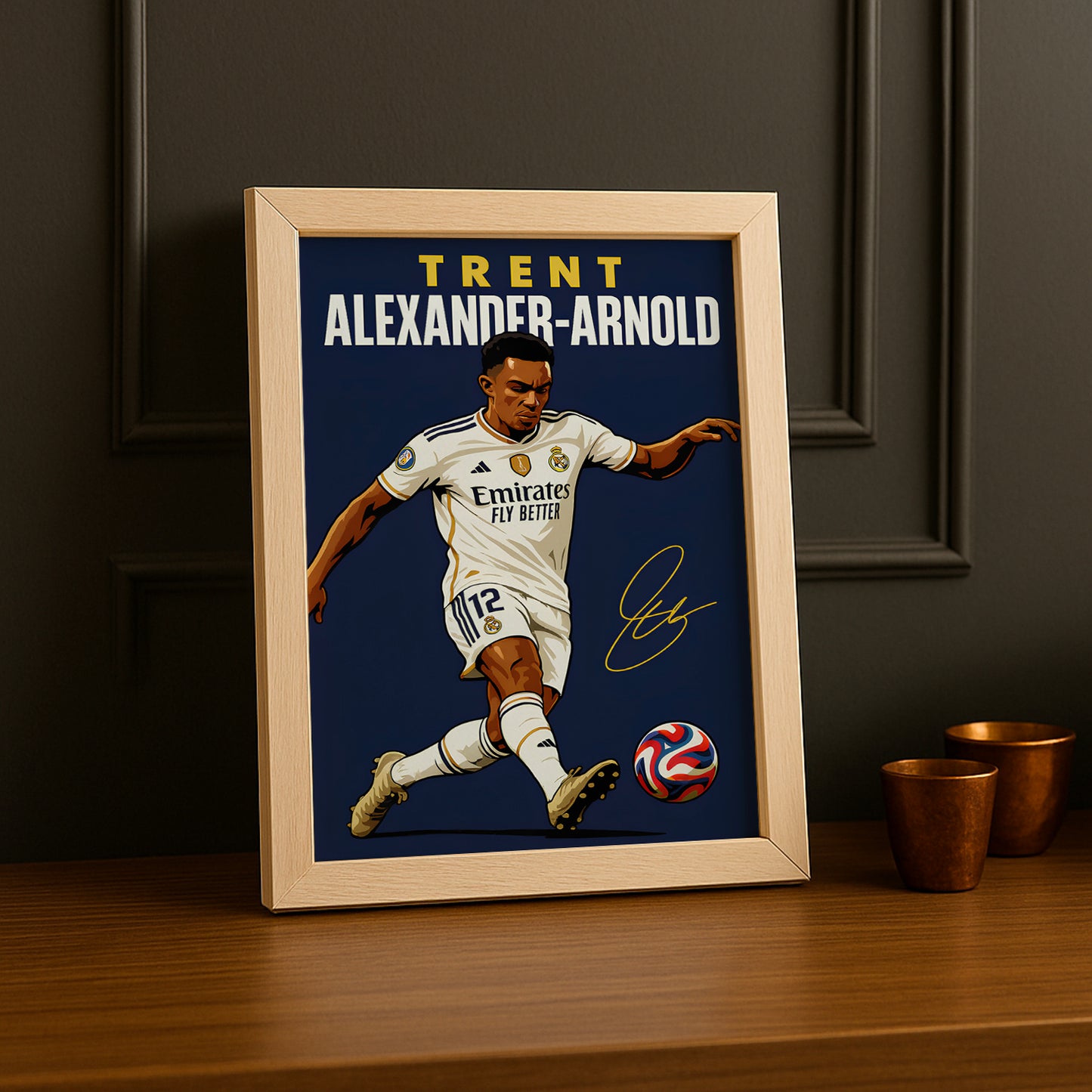 Cadre Photo Trent Alexander-Arnold Real Madrid – Affiche HD Encadrée Papier Premium