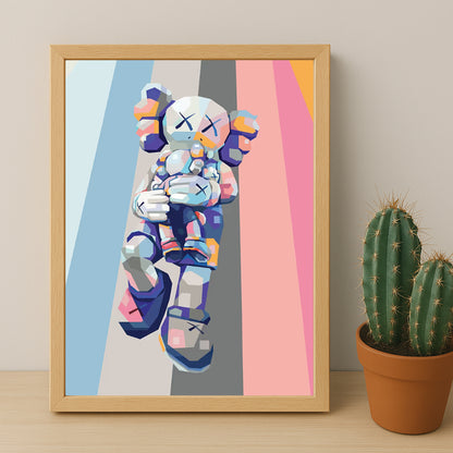 Cadre photo Kaws - 3D