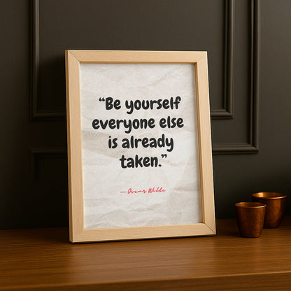 Cadre Photo Motivation - Be Yourself