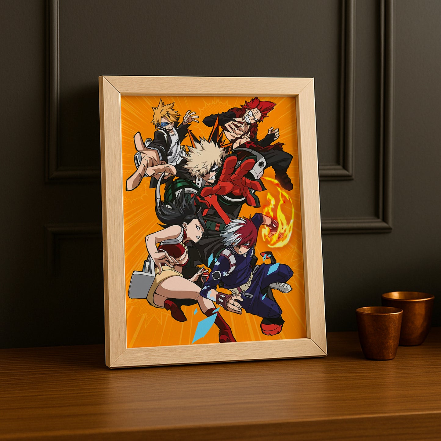 Cadre Photo My Hero Academia - Red Team