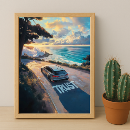 Audi RS6 Gris nardo - Poster