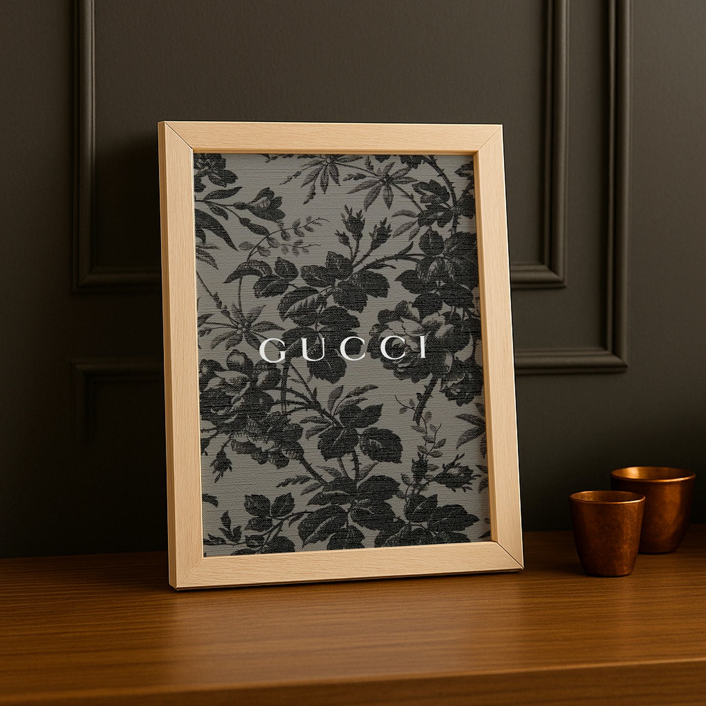Cadre Photo Gucci - Tapisserie noir