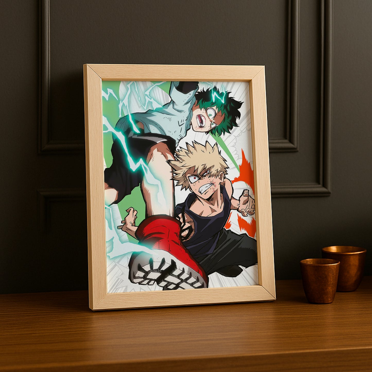 Cadre Photo My Hero Academia - Midoriya x Bakugo