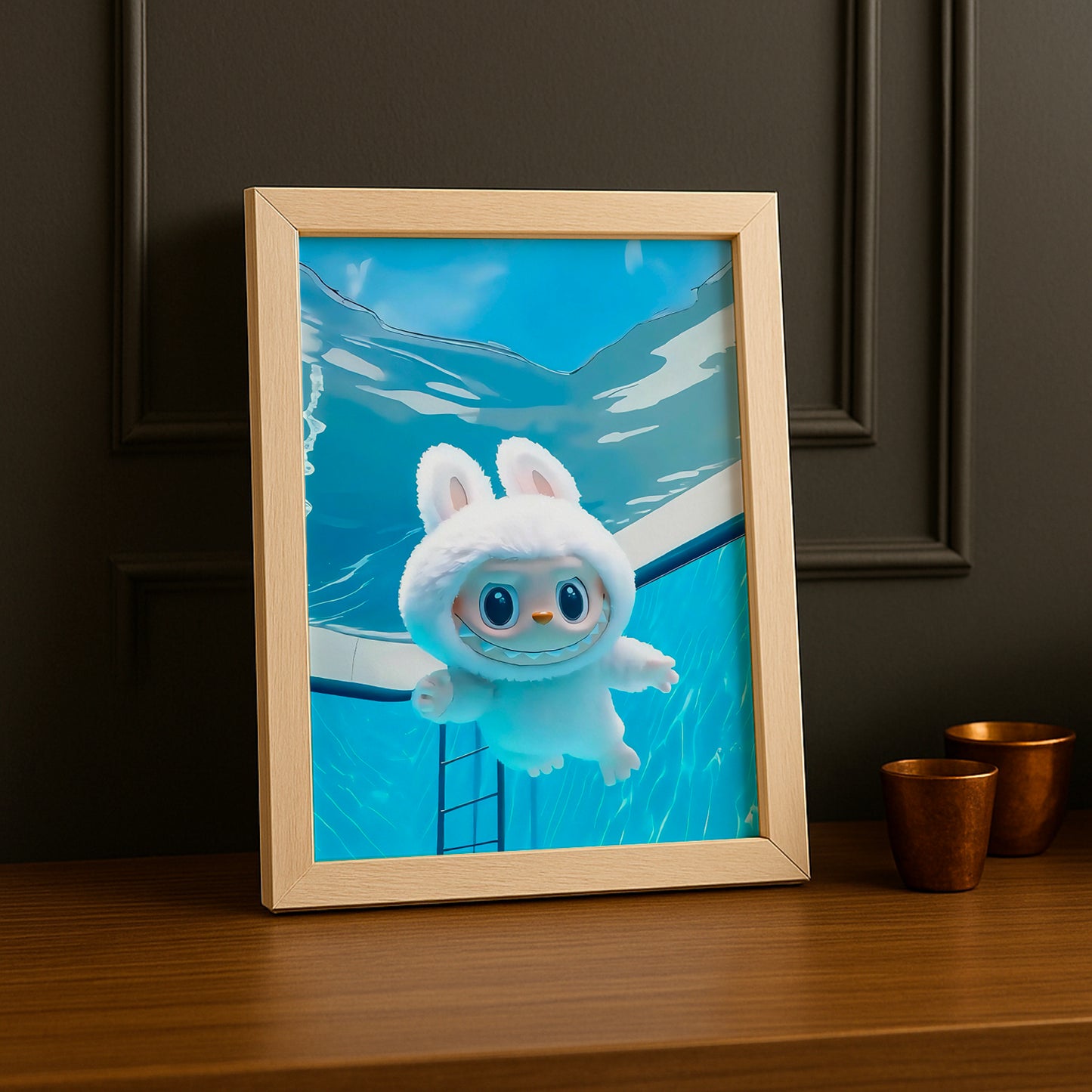 Poster Labubu - Nage