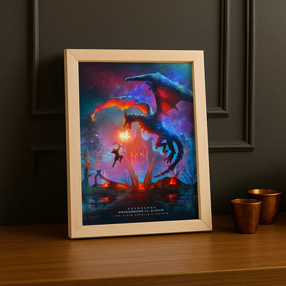 Cadre Photo Skyrim - Dragonborn vs Alduin