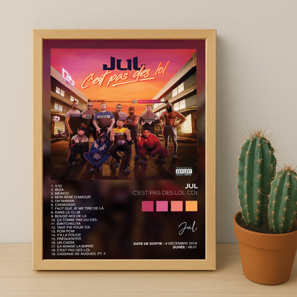 Poster Jul - Album C'est pas des LOL