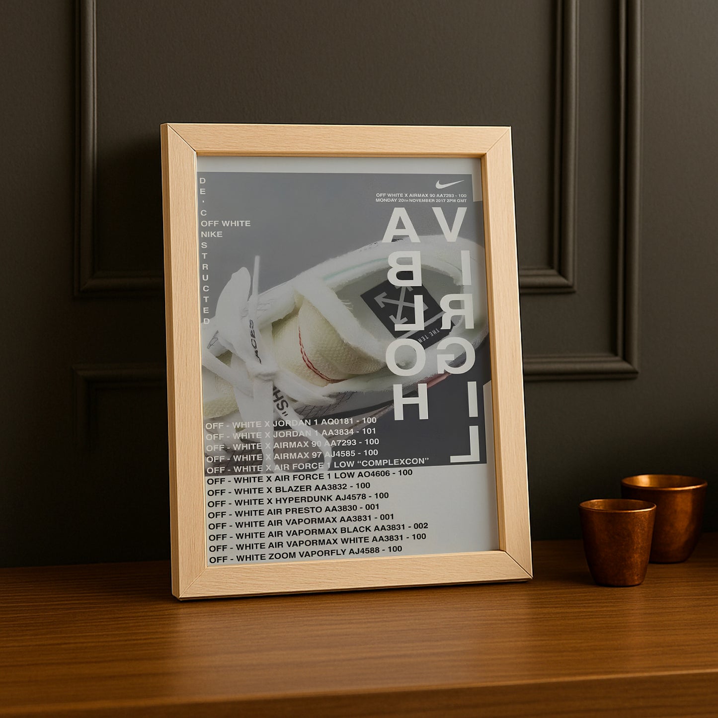 Cadre photo Nike x Off-White